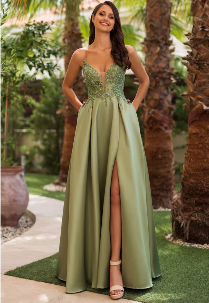 Evening Formal Gown Dress - Clothing