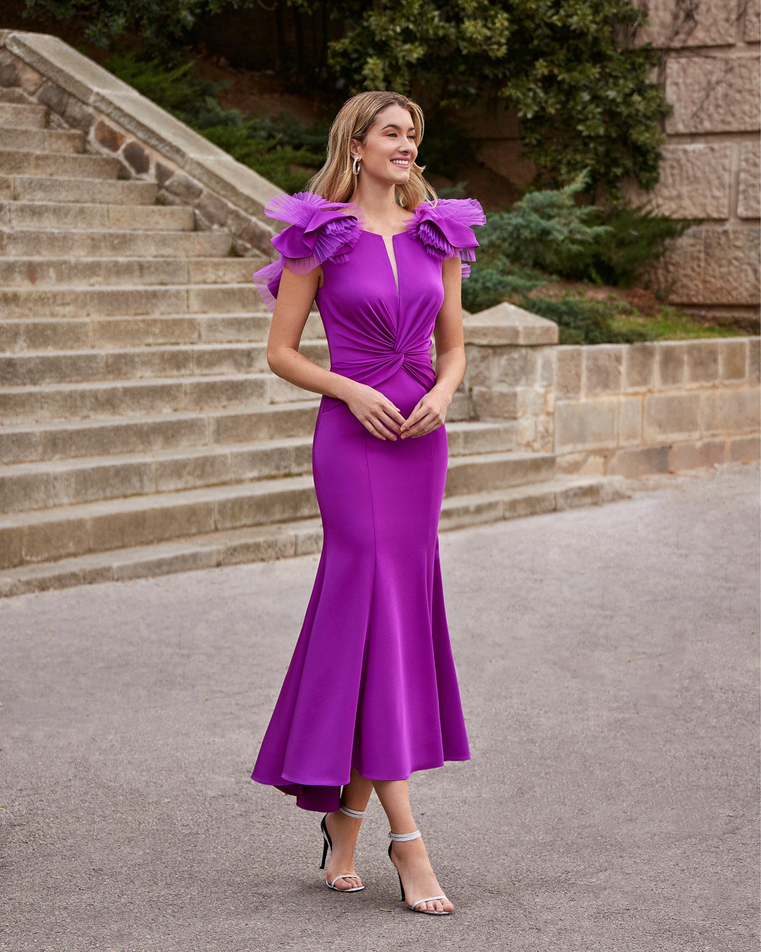 Purple gowns for hot sale mother of the bride