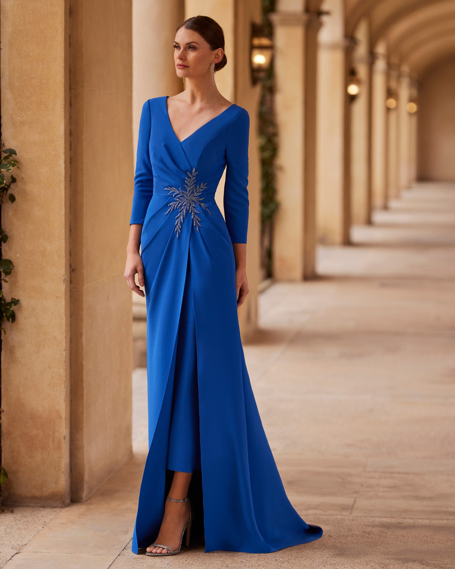 Royal blue mother of the fashion groom dresses