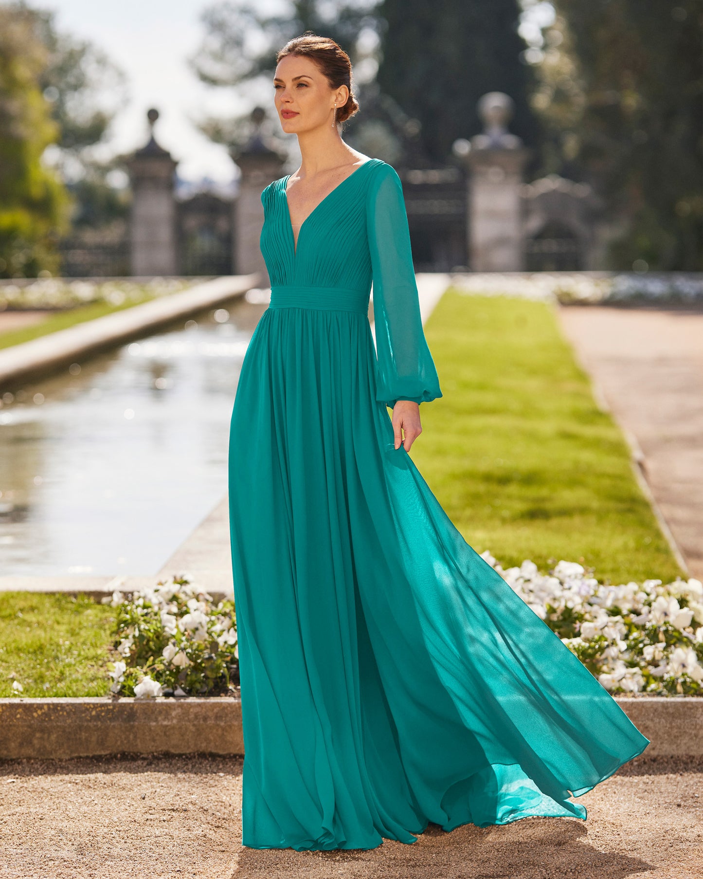 Jade Long Mother of the Bride Dress