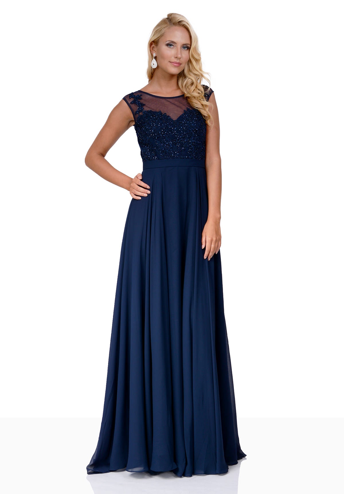 Navy prom dress, prom dress, Christian Koelhert