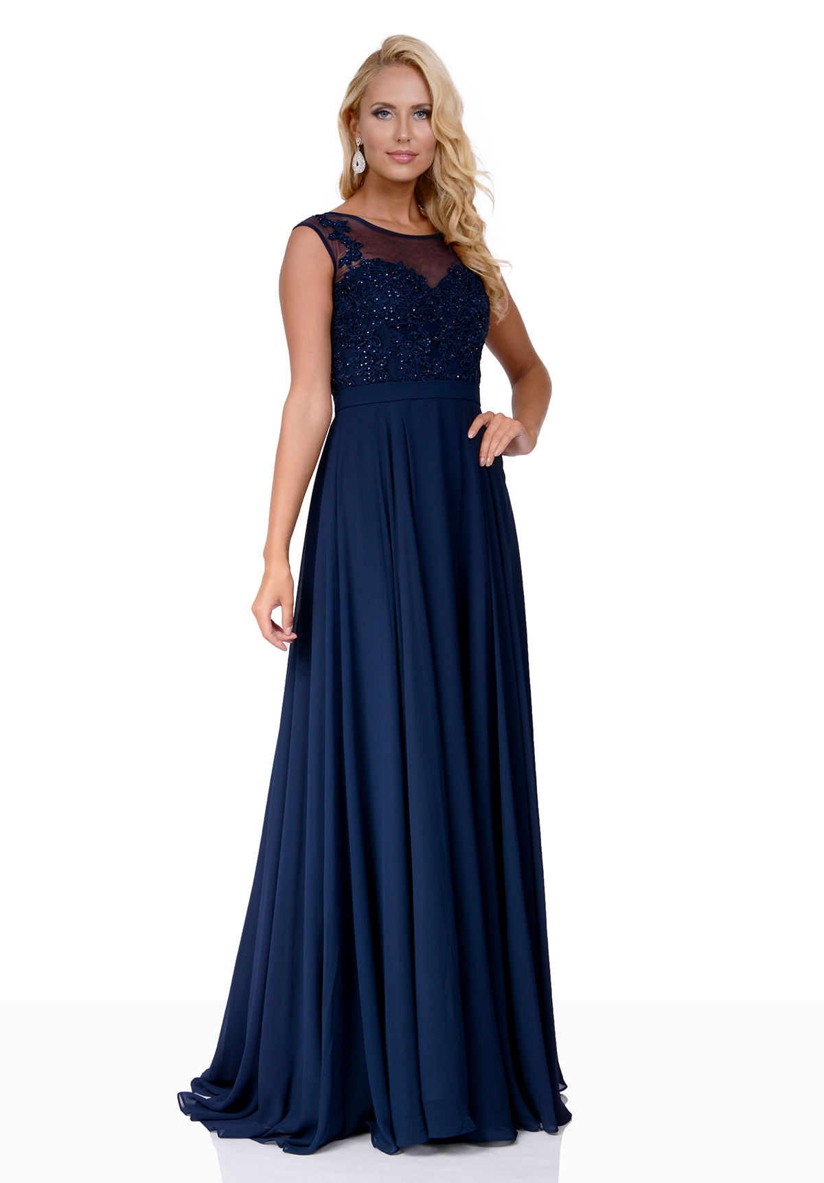 Navy prom dress, prom dress, Christian Koelhert