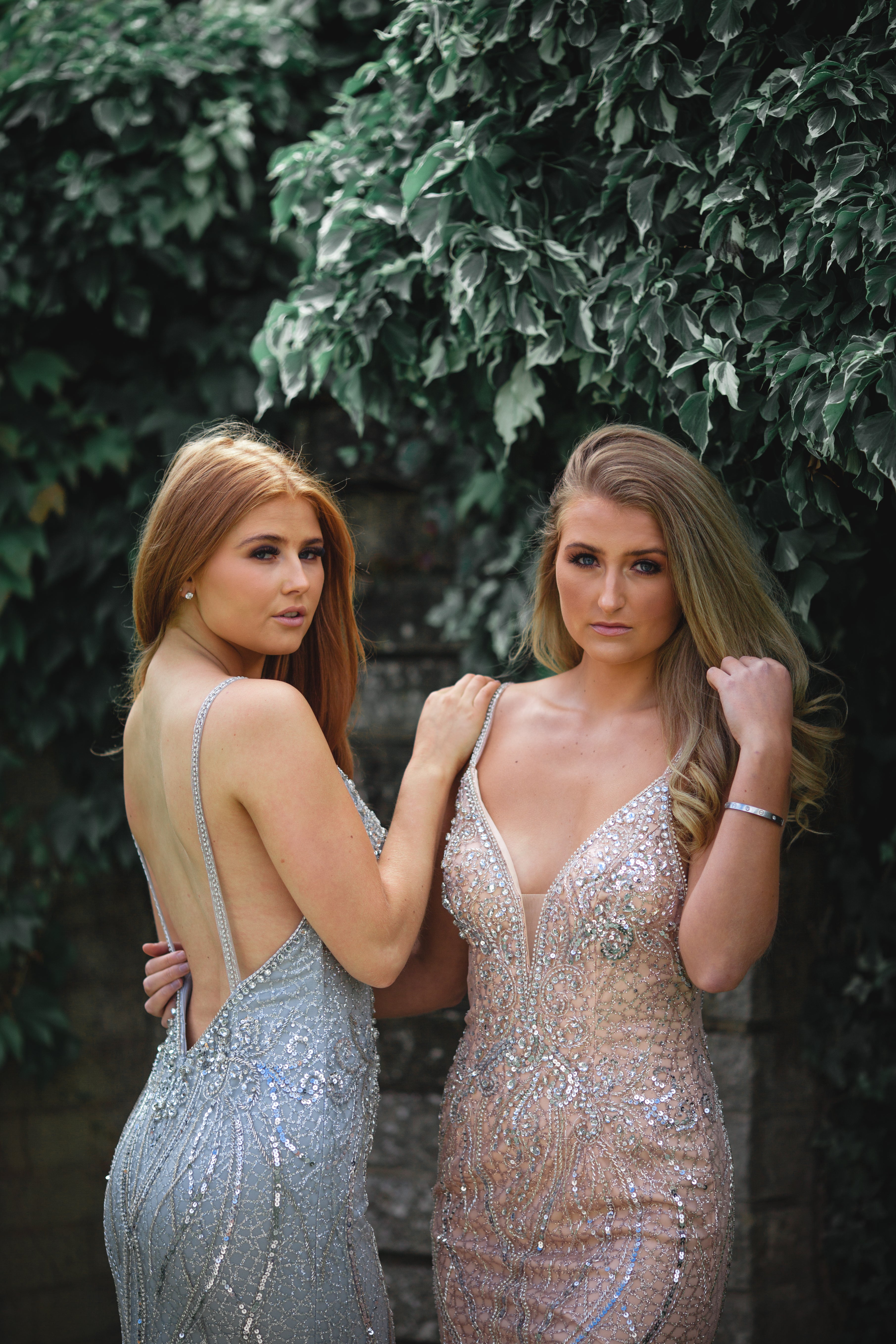 Rose gold outlet sparkly prom dress