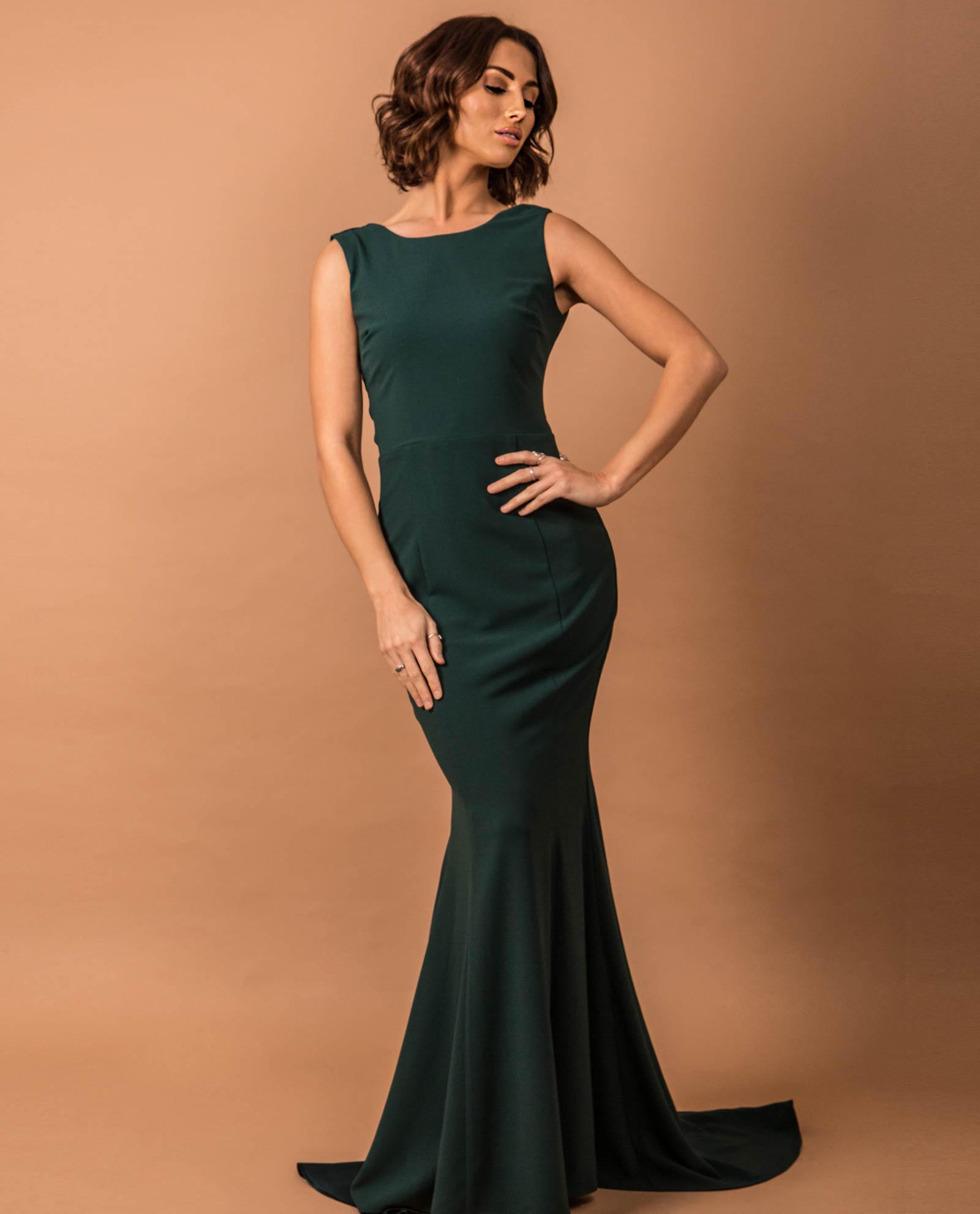 Forest Green Bridesmaid dress