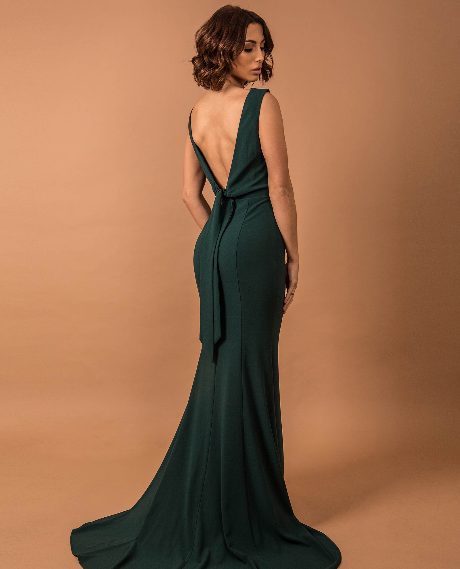 Forest Green Bridesmaid dress